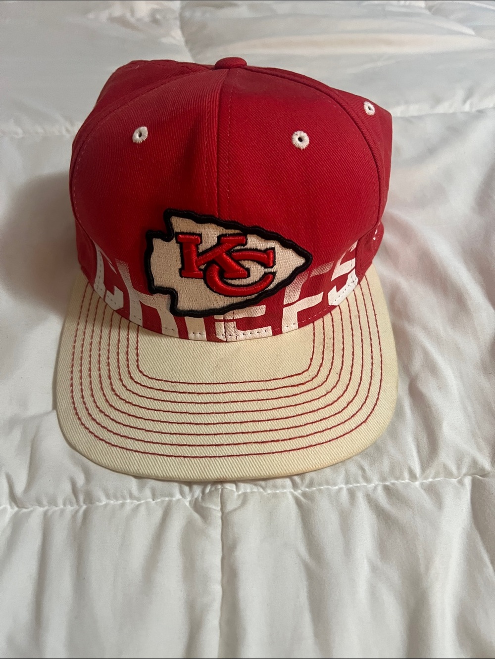 Vintage Kansas City Chiefs flat-brim cap by Reebok